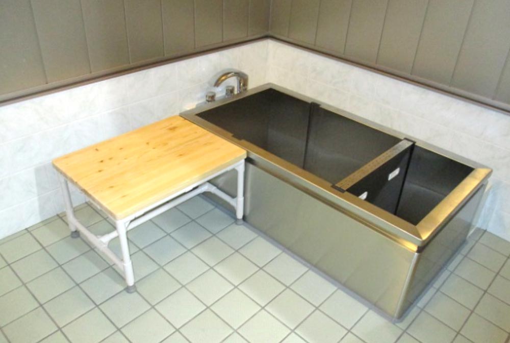 長年お家で入ってきたスタイルで入浴することを大切にしています。